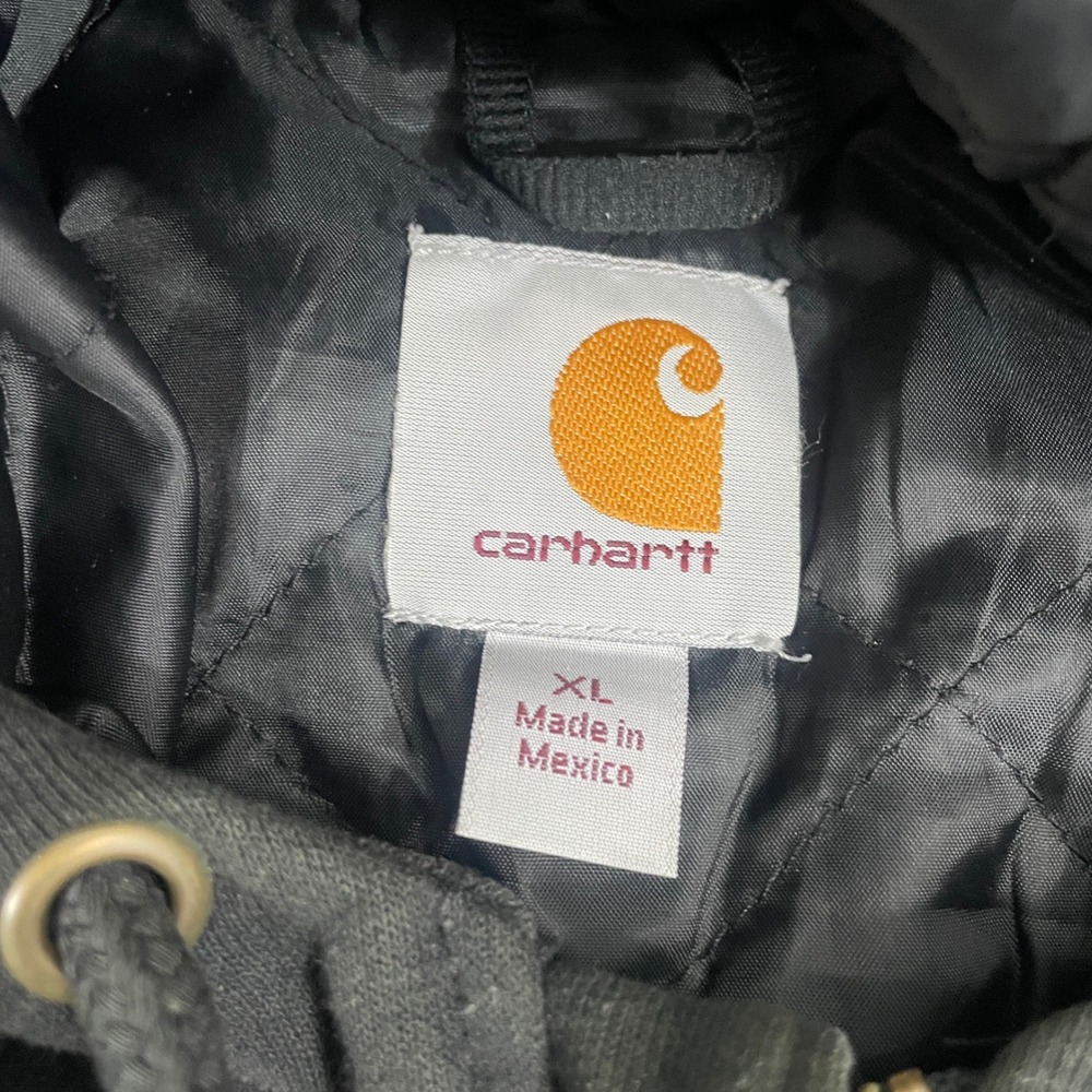 Carhartt Rain Defender Lined Hoodie Jacket Regular Full Zip Workwear Men's XL - Picture 4 of 11